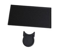 OFFSCH Guitar Headstock Desktop Holder Guitar Display Rack Anti-skid Mat Black for Electric Folk Bass and Ukulele
