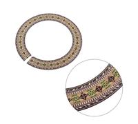 OFFSCH Guitar Mouth Flower Inner Stars Pattern Wooden Guitar Rosette Curved Strips Sound Hole Inlay