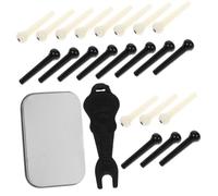 OFFSCH Guitar String Pegs Set 24pcs Guitar Bridge Pin Guitar Tuning Pin for Acoustic Guitar Player