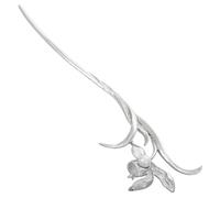 OFFSCH Hair Stick Hair Pin Silver Metal with Plum Blossom Design Lightweight and High Gloss Finish Elegant Chinese Style for Women for Daily Wear and Occasions