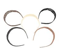OFFSCH Hairband for Women 5pcs Plastic Hollow Grid Headbands with Teeth Stretchable for Makeup and Skincare Routine