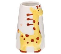 OFFSCH Hamster Bottle Holder Ceramic Stand Yellow Large Weighted Waterer for Small Animals with Easy Installation in Pet House