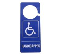 OFFSCH Handicap Parking Sign: Wheelchair Symbol Handicap Sign - Disabled Parking Symbol Disability Permit Tag for Vehicle Entry Spaces 8.65X3.54X0.12"