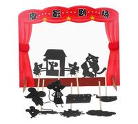OFFSCH Handmade Shadow Puppet Theatre Kit for Kids with Traditional Chinese Puppetry Tools, Paper and Wood Materials, Educational Play and Storytelling Fun for Preschool Random Color