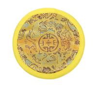 OFFSCH Handmade Tibetan Singing Bowl Cushion Pad Yellow 10cm Cloth Sound Bowl Mat for Buddhist Ritual Instruments Meditation Accessory