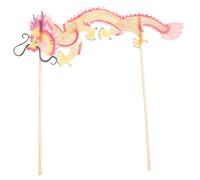 OFFSCH Handmade Traditional Chinese Shadow Puppetry Dragon Design DIY Hand Puppets for Educational Play and Cultural Pretend Fun Vintage Style Craft Accessory