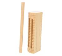 OFFSCH Hardwood Musical Rhythm Block with Wood Stick for Portable Dual-tone Orff Percussion Instrument for Early Music Education and Creative Play at Home Preschool