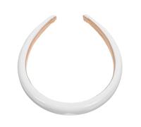 OFFSCH Headband Lightweight and Comfortable to Wear Stylish Solid Color Pu Leather for Women, Non-slip Wide-brimmed Hair Band for Birthday Parties and Fancy Ball Events