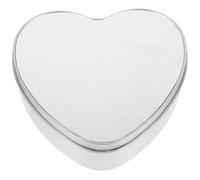 OFFSCH Heart Shaped Sublimation Tin Box Large Iron Storage Candy and Cookie Case DIY Blank Metal Box with White Insert for Birthday Wedding and School Supplies