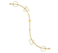 OFFSCH Heavy Duty Iron Wall Hook in Golden Finish, Easy to Use Multifunctional Vintage Coat Hanger for Bedroom and Home Decor, Simple Shape Storage Hook for Bags and Keys