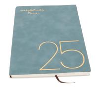 OFFSCH Household Planner Organizer Hardcover Academic Writing Book Portable Blue Diary Notebook for Work School Personal Scheduling and Prioritizing