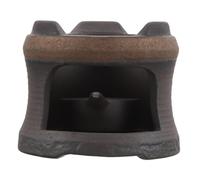 OFFSCH Japanese Ceramic Tea Warmer Base Handcrafted Hollow Pottery Stove Heat-resistant Teapot Heater for Soup Tabletop Use with Candle Operation Multifunctional Tea Light Stand