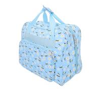 OFFSCH Large Crochet Storage Bag with Pockets Portable Sewing Machine Carrying Case Knitting Yarn Organizer Tote Bag for Travel Sewing Craft Supplies