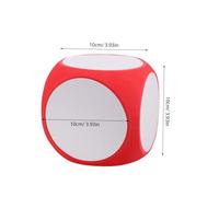 OFFSCH Large Jumbo Sponge Dice Red Multipurpose Writable and Erasable Cube for Math Teaching and Game Props Lightweight Foam for Creative Learning and Group Activities