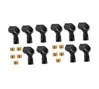 OFFSCH Large Size Microphone Clip Stand for Portable Mic Adapter Clamp for Handheld Microphones 10 Pack