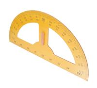 OFFSCH Large Solid Wood Protractor Semi-Circle Angle Measuring Tool for Teachers and Students Drawing and Geometry Ruler for School and Classroom Use