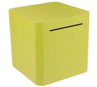 OFFSCH Large Yellow Stainless Steel Piggy Bank, Unopenable Money Saving Jar with Tip Can, for Developing Financial Skills, for Putting on Your Desk or Shop