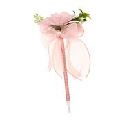OFFSCH Lifelike Flower Bouquet Pen for Mother's Day High Simulation Ballpoint with Long Handle for Smooth Writing Thoughtful Pink Artificial Floral Symbolizing Everlasting Love