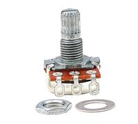 OFFSCH Linear Taper Potentiometer Replacement 500k Guitar Pot Small Volume Pot Split Shaft Metal High Precision Control