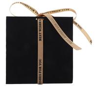 OFFSCH Magnetic Box with Lid Black Folding Cover Ribbon Present Packaging Box for Wedding Birthday Party and Valentine’S Day