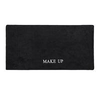 OFFSCH Makeup Mat for Vanity Makeup Table Mat Black Cloth Non-Slip Bottom Stable Material Luxurious Sl esign Reusable Surface Protector for Workstations and Office Desks