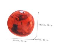 OFFSCH Mars Plush Pillow 17cm Soft Sphere Cushion Decorative round Throw Pillow Furry Stuffed Planet Plush for Home Sofa Bedroom