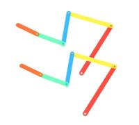 OFFSCH Math Learning Tools 10pcs Geometric Shapes Manipulatives with Clips for Classroom Teaching, Montessori Math Materials for Primary Students’ Geometry Understanding