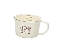 OFFSCH Measuring Scale Baking Mug Enamel Tea Cup Handle for Hotel Restaurant Home