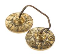 OFFSCH Meditation Cymbals Tibetan Bells Hand Crash Cymbals for Adults Ring The Bell Finger Percussion Instrument for Meditation and Yoga for Christmas Valentine Day Mother Day
