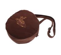 OFFSCH Meditation Sand Bowl Bag Storage Case Buddhist Cloth Bag Zipper Closure Monk Carry Pouch Convenient Travel Container Holder Zen Chant Sound