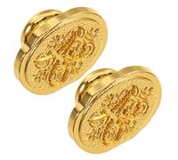 OFFSCH Metal Medieval Wax Seal Stamp Heads Replacement, Retro Alphabet Letter Stamp for DIY Wedding Invitations, Vintage Sealing Accessory with 8mm Inner Thread