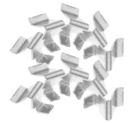 OFFSCH Metal Shelf Clips 10pcs 8mm Iron Adjustable U Shaped Brackets with Secure Shelf Support for Office Cabinets