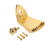 OFFSCH Metal Triangle Mandolin Tailpiece for String Guitar Gold Decorative Screws Replacement Part for Mandolin Maker