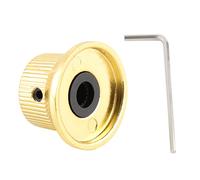 OFFSCH Metal Volume Tone Control Knob Gold-inlaid Shell Replacement for Electric Guitar Easy Install Gd224
