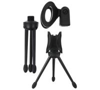 OFFSCH Microphone Tripod 2 Pieces Mini Table Microphone Stand Desk Mic Mount Stands Microphone Holder with Tripod Leg Base for Home
