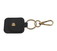 OFFSCH Mini Bag Keychain, Pu Change Purse for Women with Keychain Attachment, Portable Coin Pouch for Organising Cash and Car Keys, Black