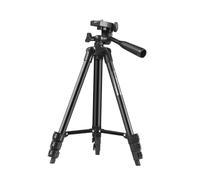 OFFSCH Mini Camera Tripod Stand for Live Streaming and Outdoor Projector Support, Adjustable 4-section Desktop Bracket for Fishing and Photography, Lightweight Black Holder