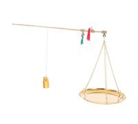 OFFSCH Mini Copper Traditional Chinese Medicine Scale Portable Handheld Gram Scale for Accurate Herbal Weighing for Tea Jewelry and Dried Fruits