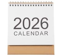 OFFSCH Mini Desk Calendar: 2026 Cute Mini Desk Planners - Simple Standing Flip Calendar For Office Classroom Or Home - Office Supplies