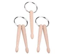 OFFSCH Mini Drumstick Keychain Wooden Metal Fashion Accessory for Rock Band Fans