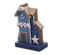 OFFSCH Mini Ocean Props Decoration Sand Sculptures Little Micro Doll Blue Nautical House Coastal Themed Seaside Miniature Beachy Aesthetic Furniture Figures Abstract Ornaments Wooden