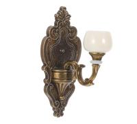 OFFSCH Miniature Dollhouse Wall Lamp Decorative Tiny Model Light Accessory for DIY Scene Crafting Cozy Ambiance Creative Doll House Decor