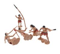 OFFSCH Miniature Primitive Men Figurines Detailed Mini Primitive People Models for Farmhouse Micro-landscape Decoration Lightweight Ornaments for Desktop Shelf Garden Display