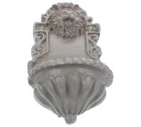 OFFSCH Miniature Resin Lion Head Wall Decor for Outdoor Garden, Mini House Micro Landscape Sculpture, Dollhouse Scene Simulation Art, Small Garden Wall Ornament