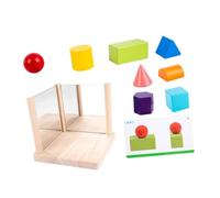 OFFSCH Mirror Blocks Geometric for Logical Training Educational Building Blocks Fine Motor Skill Development Spatial Thinking Practice Home and School Teaching Aid