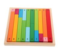 OFFSCH Montessori Rods Colorful Wooden Math Learning Tools for Early Education Centers Counting Practice Rods Logical Thinking and Basic Decimal Skills Development