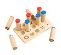 OFFSCH Montessori Wooden Sound Cylinders for Sensory Integration Auditory and Tactile Training Educational Thinking Development for Ages Year and Up