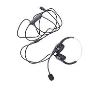 OFFSCH -mounted Microphone Directional Noise Reduction Dual Ear Wired Speaker Mic for Men and Women Ergonomic Design Flexible Rotatable Pole Usb Connection Black