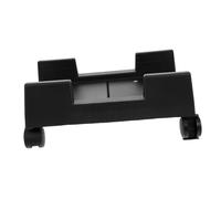 OFFSCH Movable Computer Tower Stand with Brake Wheels Portable Desktop CPU Bracket Elevated Case Holder with Heat Dissipation Stable and Smooth Black Base for Home Office