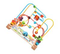 OFFSCH Multifunctional Ocean Maze for Wooden Beaded Maze Puzzle with Track Design Educational for Hand Eye Coordination and Cognitive Development Suitable for Boys and Learning Play